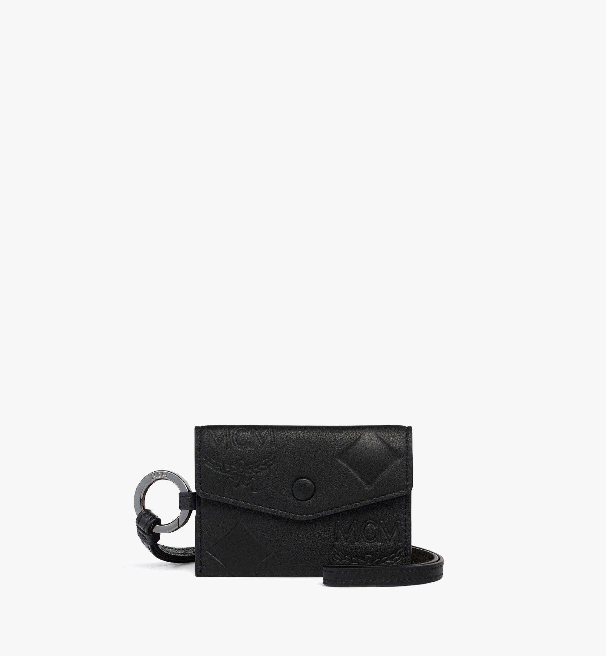 アクセサリー MCM bifold wallet Rank A unused MCM Bifold Visetos Leather Zip Card Wallet Cognac